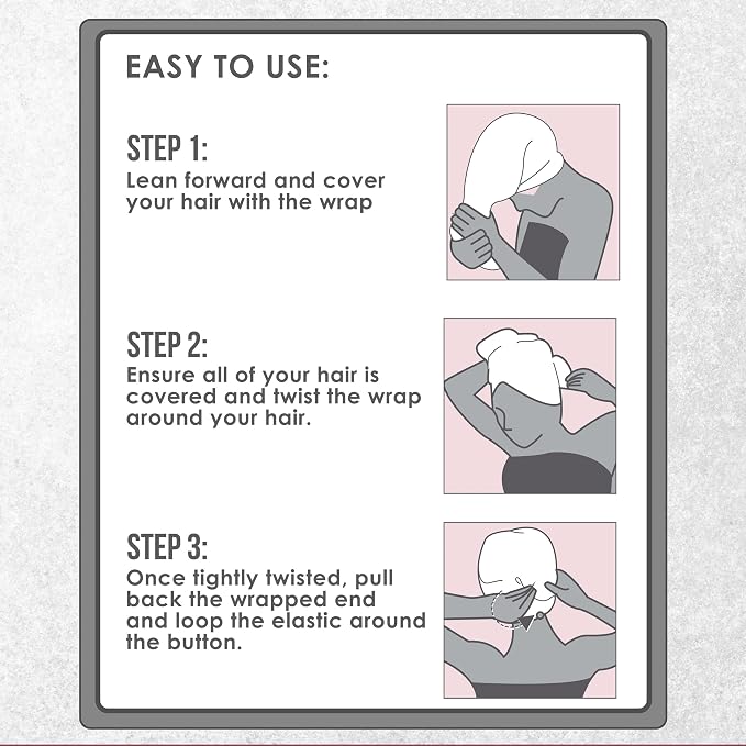 EXPRESSIONS Microfiber Hair Towel in Lavender - Image 5