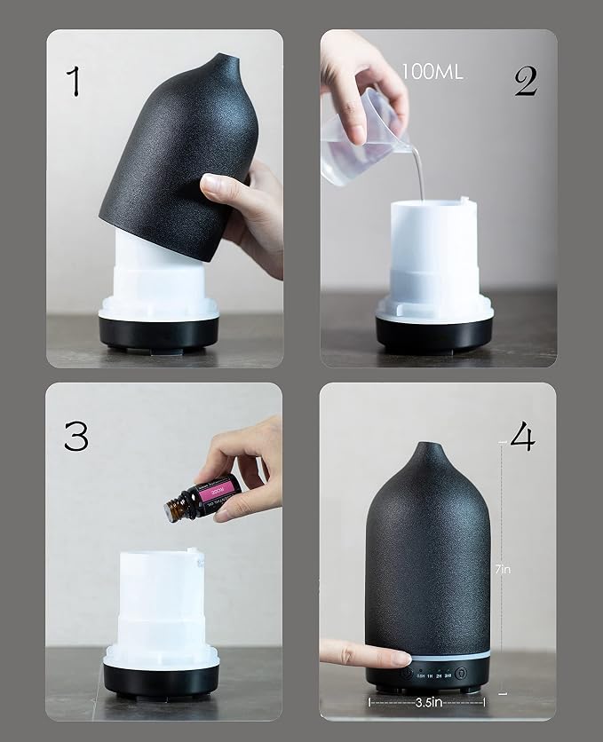 Essential Oil Diffuser, Handcrafted Ceramic Diffuser - Image 6