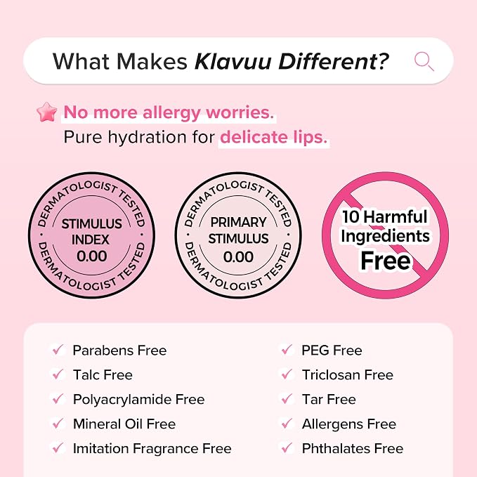 Klavuu Lip Mask Set – Overnight Deep Hydrating Korean Lip Balm Treatment - Image 8