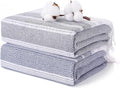 2 Packs Cotton Turkish Beach Towels Quick Dry Sand Free Oversized Bath Pool by ANTFUNYgivesmorechoices