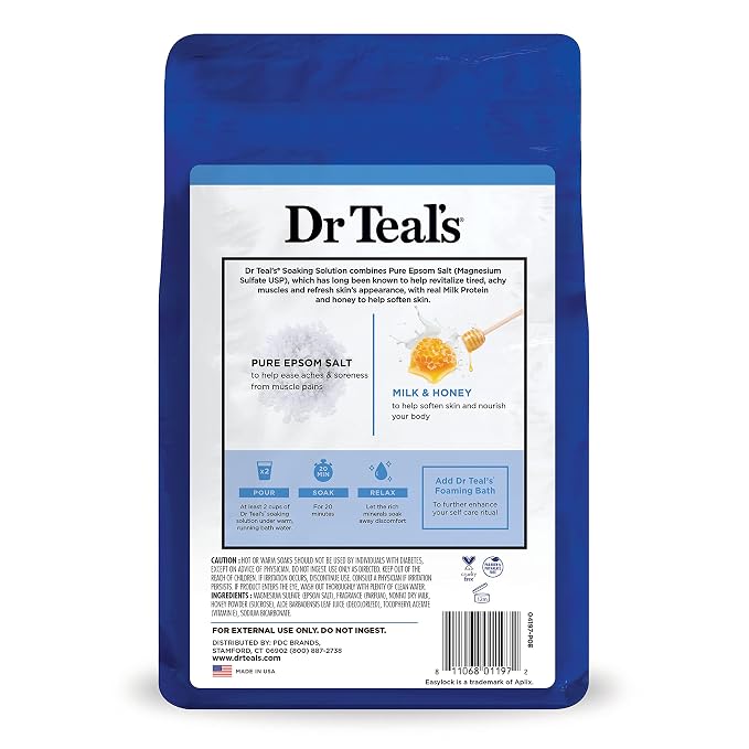 Dr Teal's Epsom Salt Soaking Solution, Soften & Nourish - Image 9