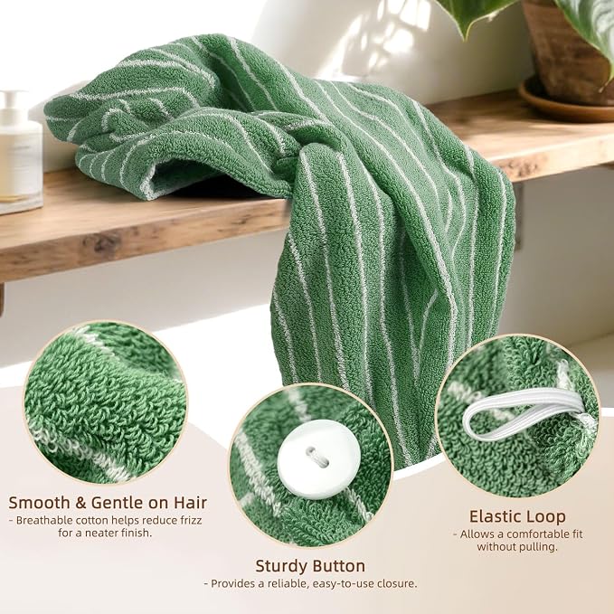 Jacquotha Cotton Hair Towel Wrap - Image 2