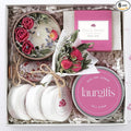 Mothers Day Spa Gift Set for Women – Rose & Jasmine Candle Gift Set by LaurGifts