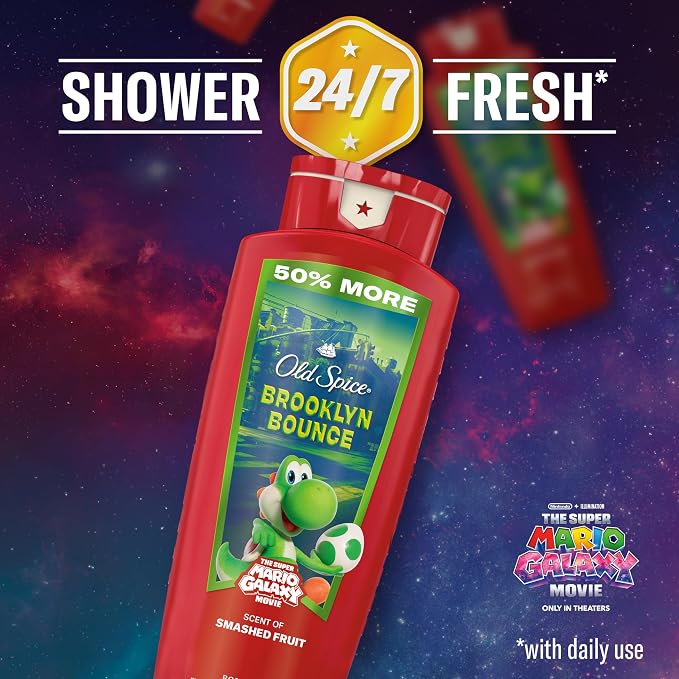 Old Spice Body & Face Wash for Men, x The Super Mario Galaxy Movie, 3X Defense - Image 5