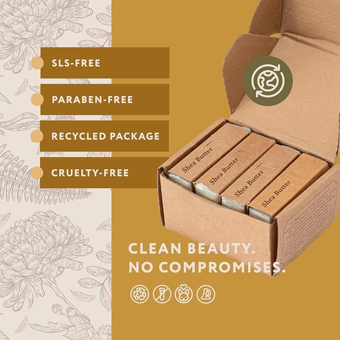 Mary Case Goat Milk & Shea Butter Bar Soap Set of 4 | Natural Soap - Image 6