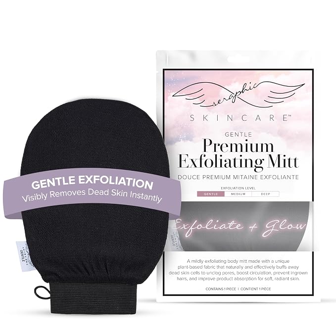 Seraphic Skincare Premium Exfoliating Glove – Viscose Fiber Korean Exfoliating by SeraphicSkincare