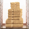 Superior Egyptian Cotton Pile 10 Piece Towel Set, Includes 2 Bath, 4 Hand by SUPERIOR