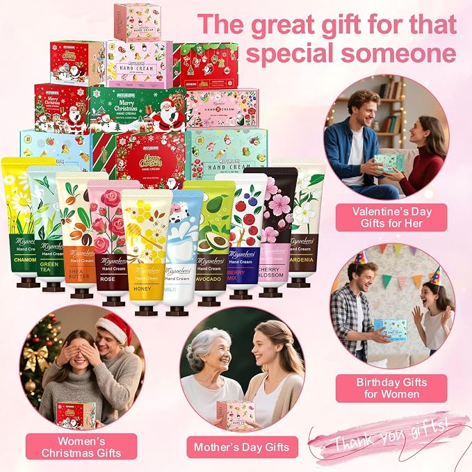 30 Pack Hand Cream Gift Set, Easter Basket Stuffers, Mothers Day Gifts - Image 4