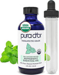 PURA D'OR Organic Peppermint Essential Oil 100% Pure & Natural Therapeutic Grade by PURADOR