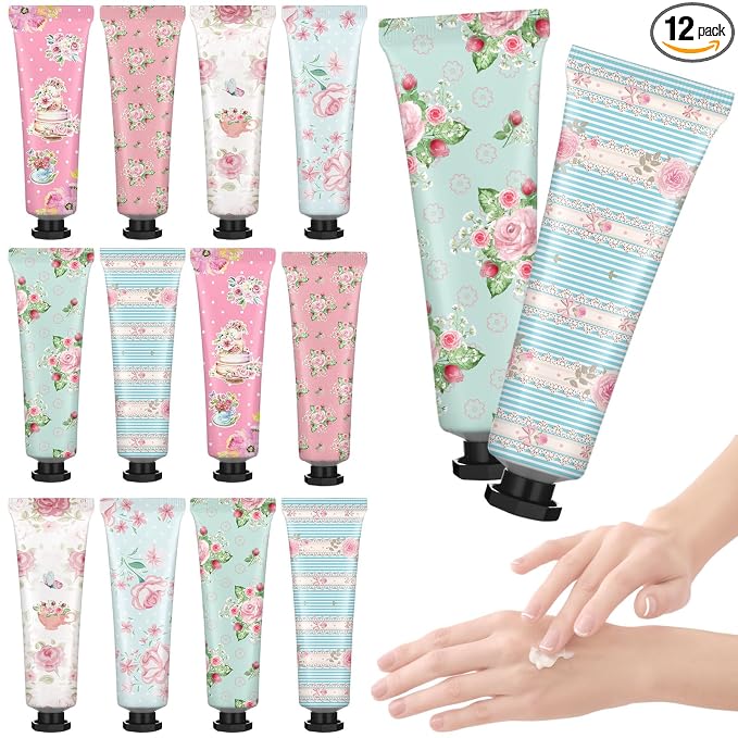 Tea Party Hand Cream Gift Set Wonderland Floral Tea Party Favor Flower by Swiffen