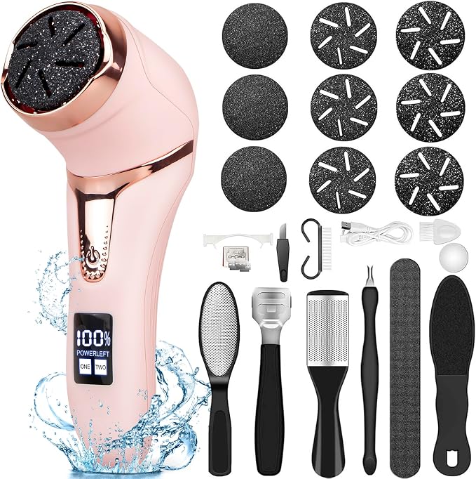 Electric Callus Remover for Feet, Rechargeable Foot Callus Remover Pedicure by Hoxida