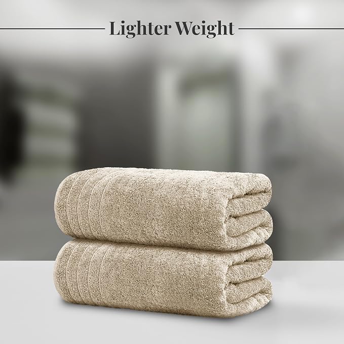 Tens Towels Pack of 8 Towels Set, 2 Extra Large Bath, 2 Hand, 4 Washcloths - Image 2