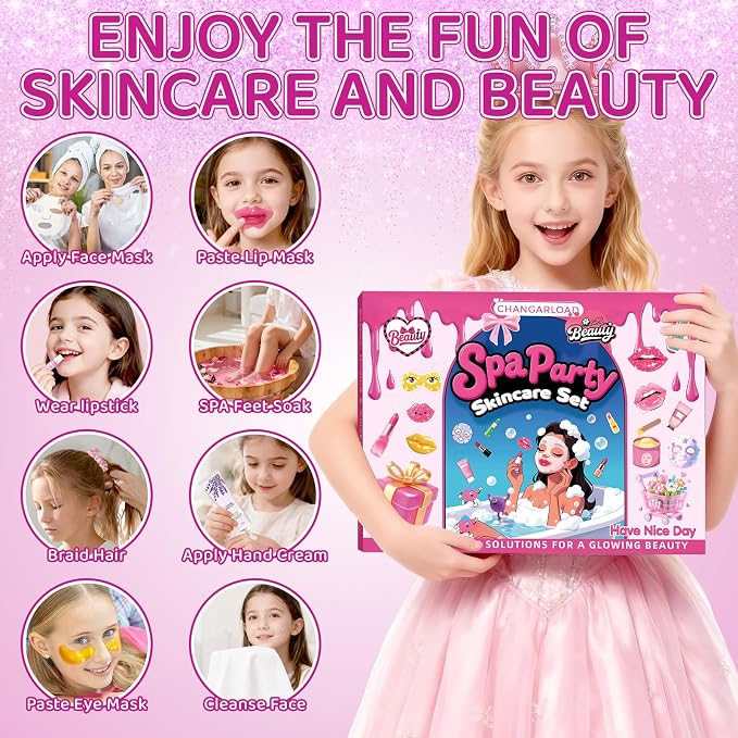 Spa Party Supplies for Women, Hand Cream, Lip Balm, Under Eye Patches, Lip Mask - Image 8