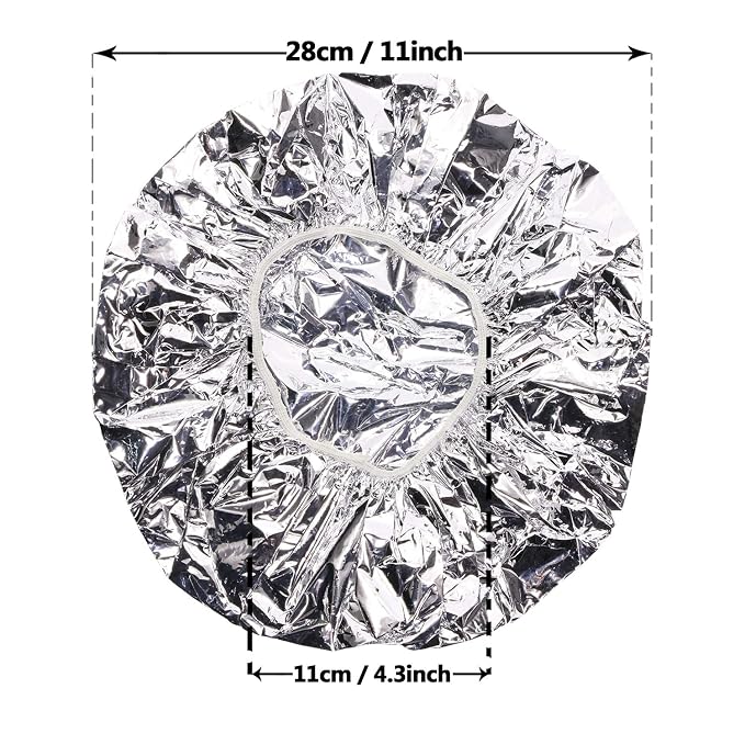 Tupalizy 4PCS Deep Conditioning Heat Cap Aluminum Foil Shower Cap - Image 2