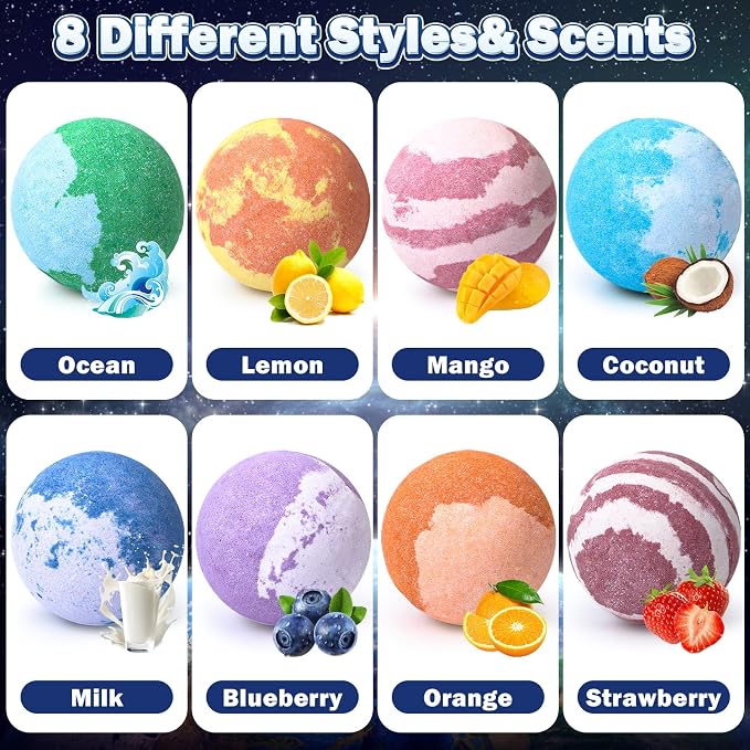 Toylink Galaxy Bath Bombs for Kids - Image 5