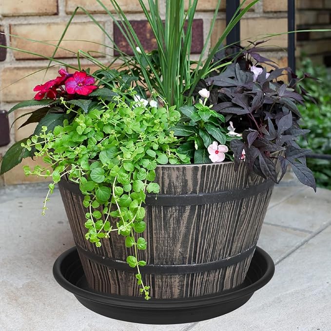 3 Pack of 18 19 inch Plant Saucer, 2.4" Depth Large Plant Tray, Heavy Sturdy - Image 5