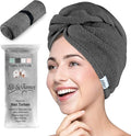 Lili&James 100% Cotton Hair Towel Wrap Quick Dry Super Absorbent Turban Head by LiliJames