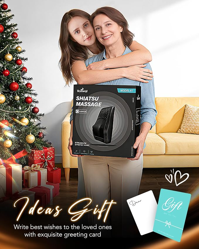 Boriwat Shiatsu Back Massager for Pain Relief Deep Tissue-Movable Electric Neck - Image 9