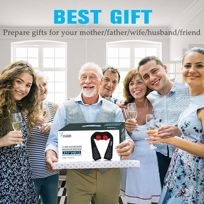 VIKTOR JURGEN Gifts for Women & Men, Shiatsu Neck and Shoulder Massager - Image 7