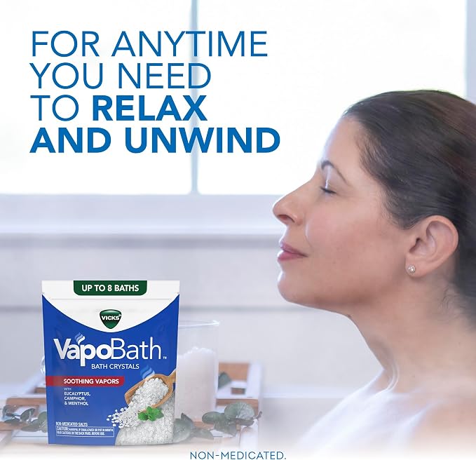 Vicks VapoBath, Bath Crystals, Soothing Non-Medicated Vicks Vapors, Refreshing - Image 4
