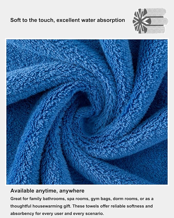 sakano 6-Piece Microfiber Bath Towel Set - Image 5