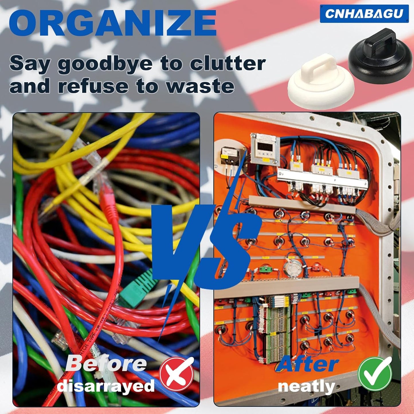 Magnet Zip Tie Mount Base Magnetic Zip Ties Mount Holder Multipurpose Wire Cable Holder Mount Wire Clips Management for Home Office Marine Electrical Wiring (D23 0.9in, 20 Piece)