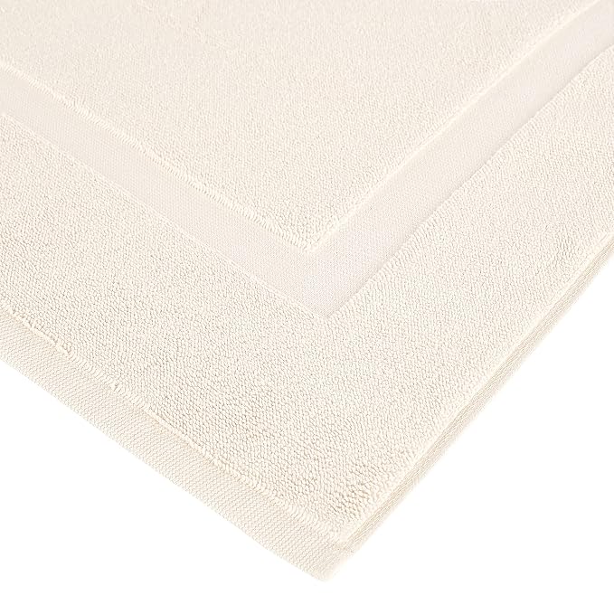Amazon Basics Banded Bathroom Bath Rug Mat, Machine Washable, Super Absorbent - Image 5