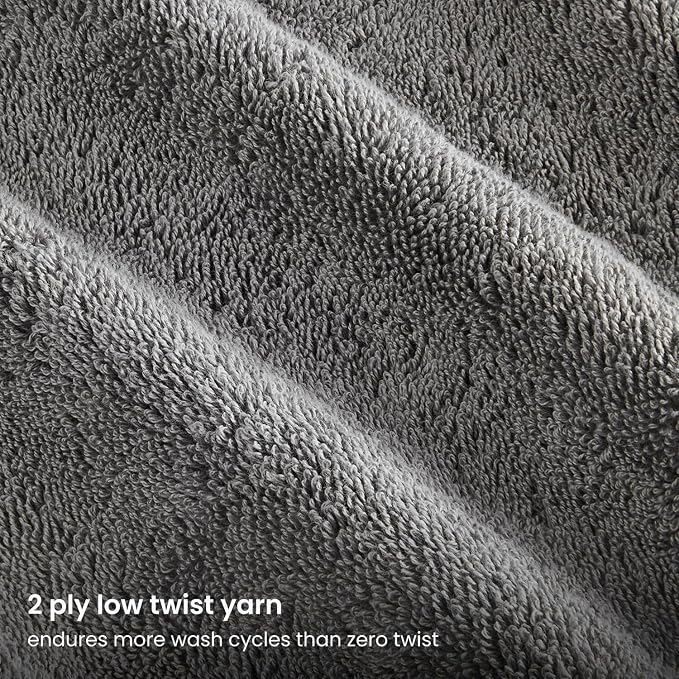 BIOWEAVES 100% Organic Cotton 700 GSM Plush Washcloths 13" x 13" GOTS Certified - Image 3