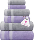 CASA COPENHAGEN Solitaire 6Pcs 100% Egyptian Cotton Large Designer Towels Gift by CASACOPENHAGEN