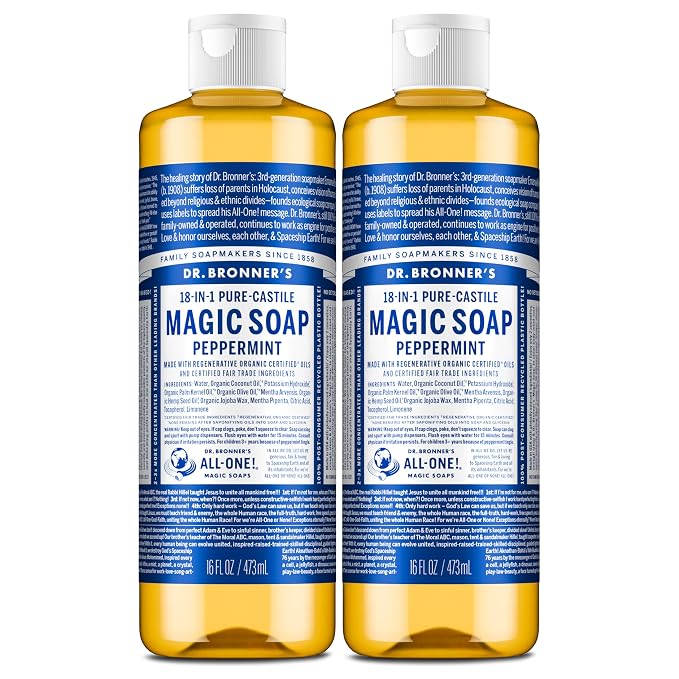 Dr. Bronner's Magic Soap-Pure-Castile Liquid Soap-Regenerative Organic by DrBronners