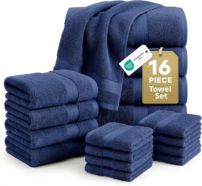 LANE LINEN Luxury Cotton Bath Towel Set by LaneLinen