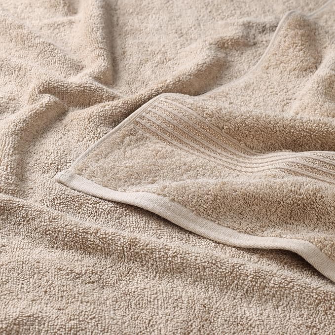 Superior Egyptian Cotton 12-Piece Towel Set, Guest Bath Decor Essentials - Image 4