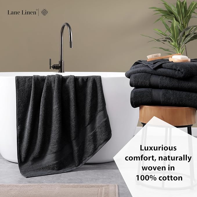 LANE LINEN 100% Luxury Cotton Bath Sheets Set of 4 - Image 4