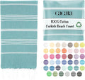 Cacala Lightweight and Thin Turkish Beach Towel 100% Cotton Sand-Free and by CACALA