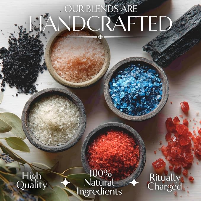Black Salt for Protection Rituals & Wiccan Spells, Handcrafted Negative Energy - Image 5