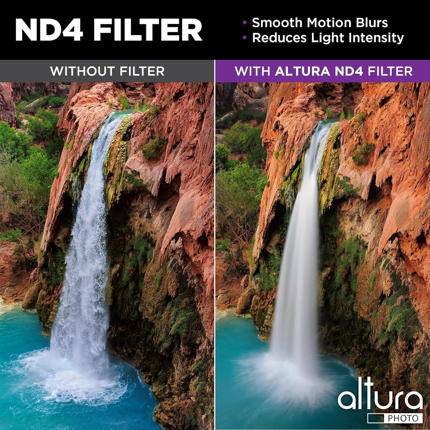 Altura Photo 58mm Lens Filter Kit - Multi-Coated UV Protector, CPL Polarizing and ND Neutral Density Filters + Case for Camera Accessories & Lenses