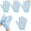 4 Pairs Bath Gloves, Exfoliating Body Scrub Mitts by Biiange