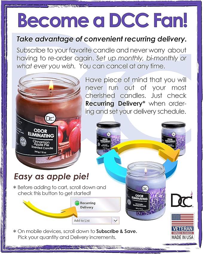 Baby Powder Two Pack Odor Eliminating Highly Fragranced Candle - Image 5