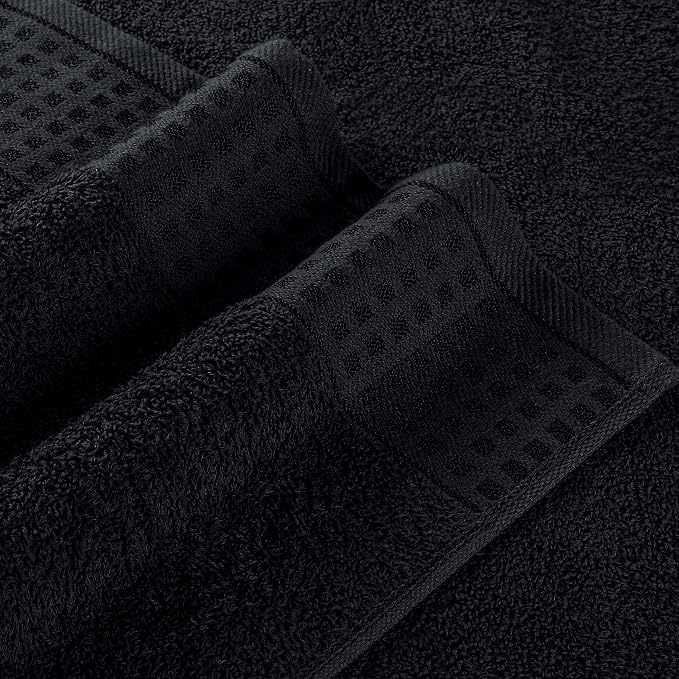 GLAMBURG 100% Cotton 2 Pack Oversized Bath Towel Set 28x55 Inches, Ultra Soft - Image 2
