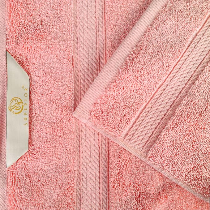SUPERIOR Egyptian Cotton Pile 8 Piece Towel Set, Includes 2 Bath, 2 Hand - Image 9
