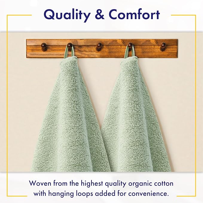 Alusa Home 100% Organic Zero-Twist Cotton Towels - Image 4
