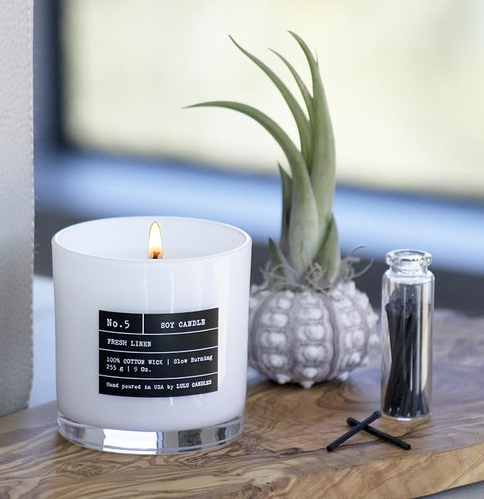 Lulu Candles | Moroccan Amber | Smells Musky & Floral | Luxury Scented Soy Jar - Image 2