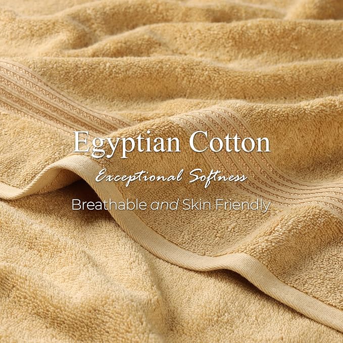 Superior Egyptian Cotton 2-Piece Bath Sheet Towel Set, Oversized Body Towels - Image 7