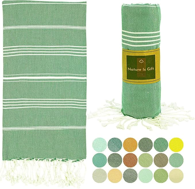 Turkish Pestemal Towel Bath Beach Towel Yoga Sarong Gym Spa Sauna Peshtemal by NatureIsGift
