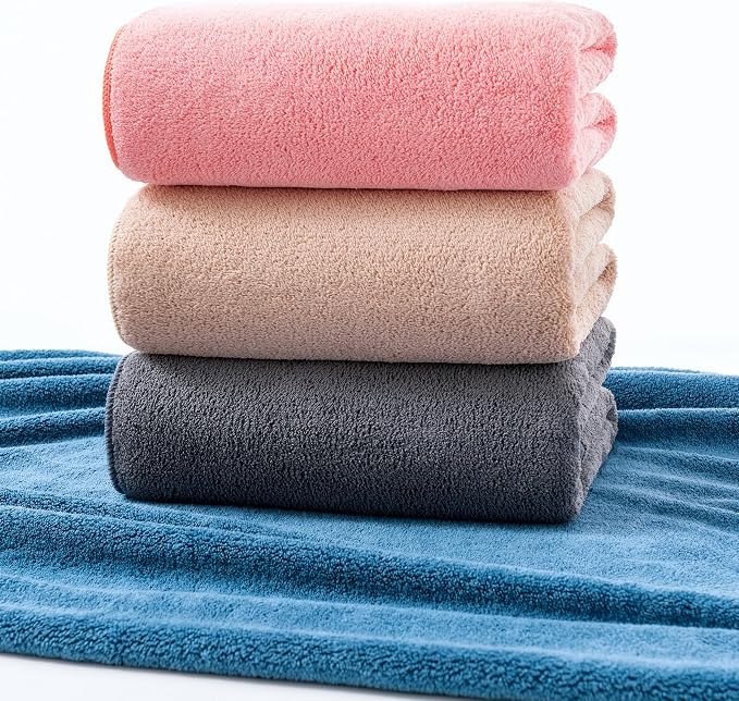 Lumimi Towels 2 Piece Soft Microfiber Bath Towel Set Salon Gym Yoga Travel - Image 8
