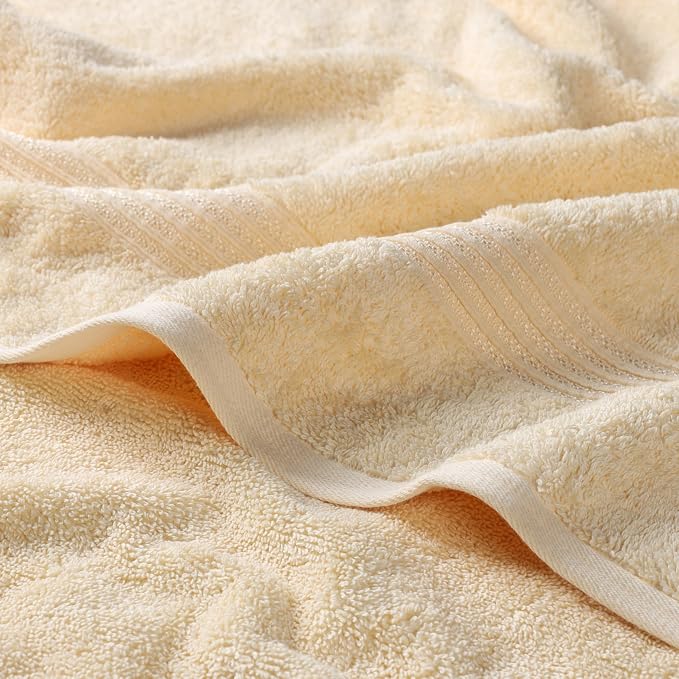 Superior Egyptian Cotton 8-Piece Towel Set, Guest Bath Decor Essentials - Image 3