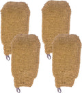 Natural Exfoliating Hemp Bath Mitt Shower Gloves Loofah Washcloth Sponge by Bleu+Bath