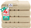 American Soft Linen Luxury 4 Piece Bath Towel Set, 600 GSM 100% Cotton Turkish by AmericanSoftLinen