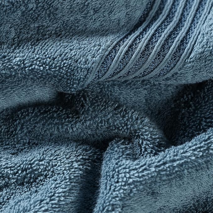 Superior Egyptian Cotton 12-Piece Towel Set, Guest Bath Decor Essentials - Image 6