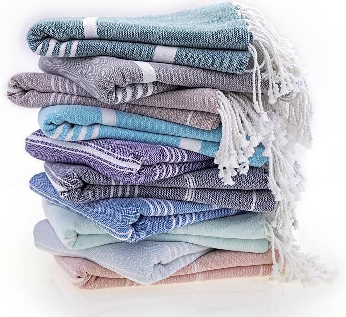 Turkish Beach Towel | 100% Cotton, 38 x 70 Inches | Quick Dry, Sand Free - Image 6